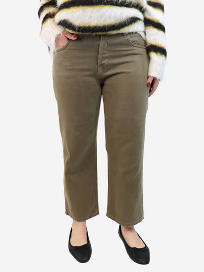 Khaki wide-leg jeans - size UK 10 Trousers Raey 