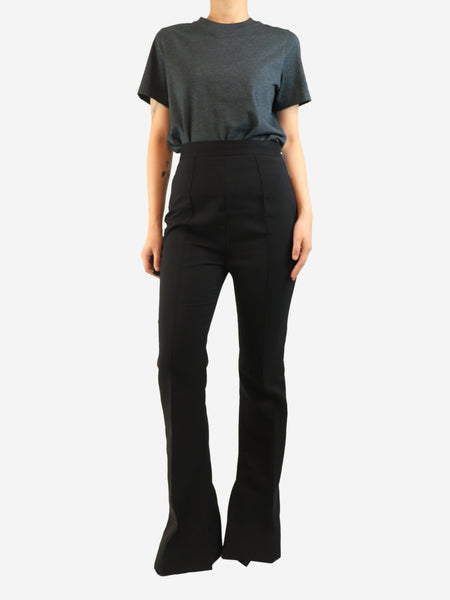 Black flared trousers - size UK 12 alternate image