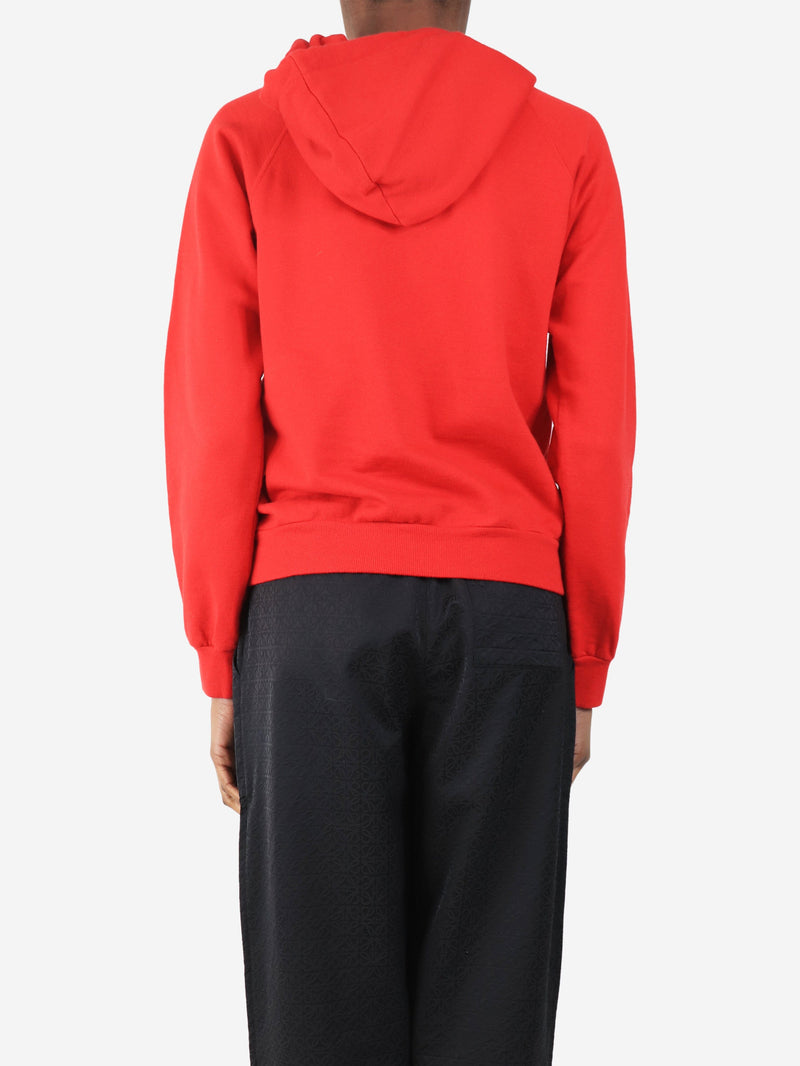 Red spell-out hoodie - size S Tops Celine 