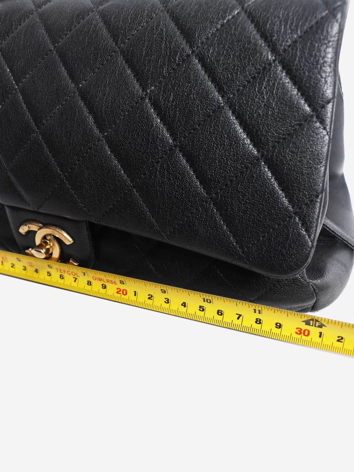 Black 2006 leather quilted single flap shoulder bag Shoulder bags Chanel 
