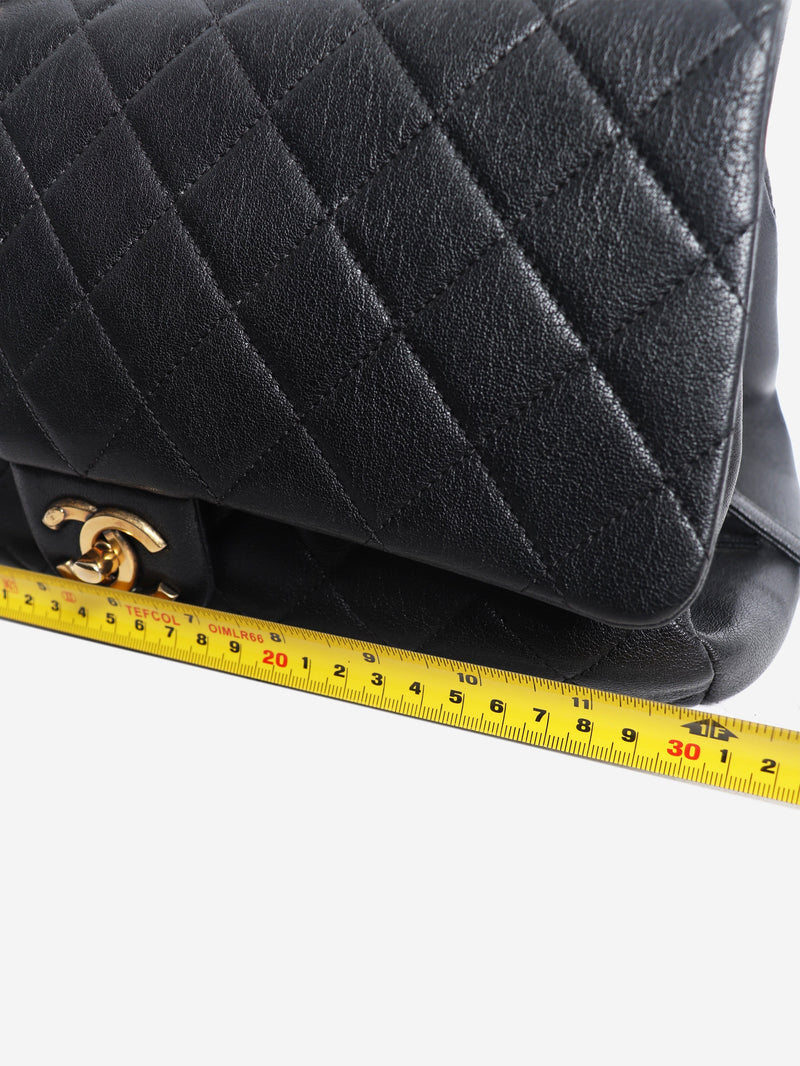Black 2006 leather quilted single flap shoulder bag Shoulder bags Chanel 