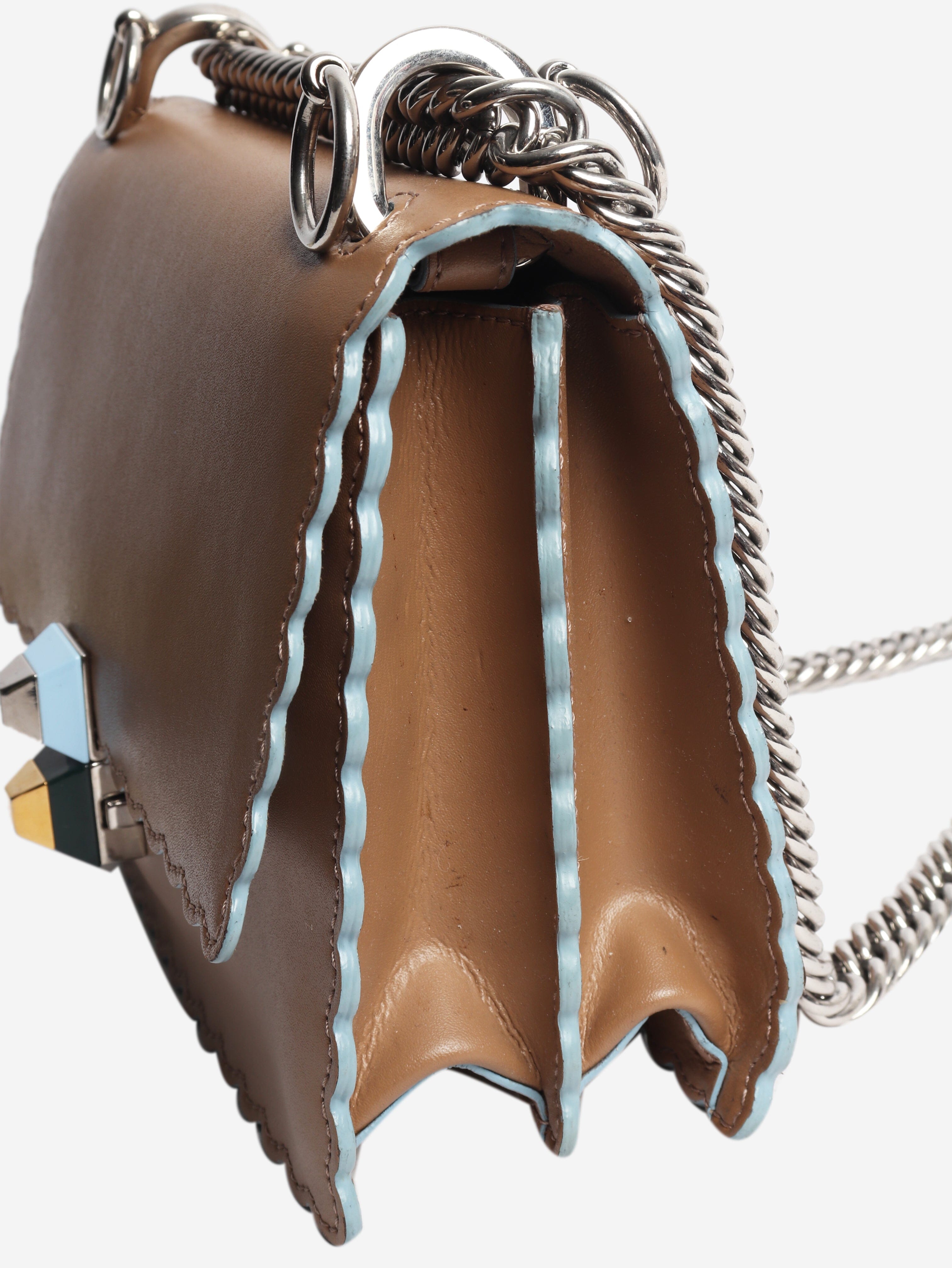 Brown Kan I leather bag Cross-body bags Fendi 