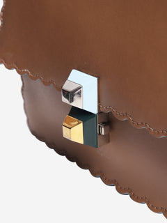 Brown Kan I leather bag Cross-body bags Fendi 