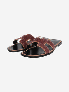 beaded oran sandals Flat Sandals Hermes 