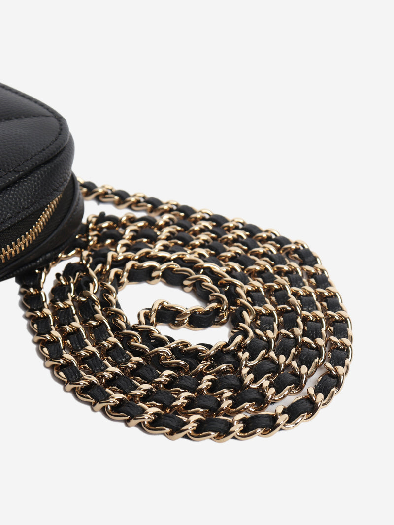 Black 2019 quilted phone holder crossbody bag Cross-body bags Chanel 