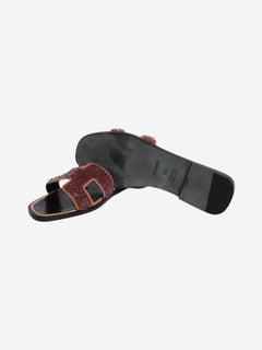 beaded oran sandals Flat Sandals Hermes 