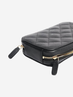 Black 2019 quilted phone holder crossbody bag Cross-body bags Chanel 