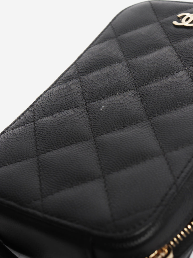 Black 2019 quilted phone holder crossbody bag Cross-body bags Chanel 