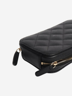 Black 2019 quilted phone holder crossbody bag Cross-body bags Chanel 