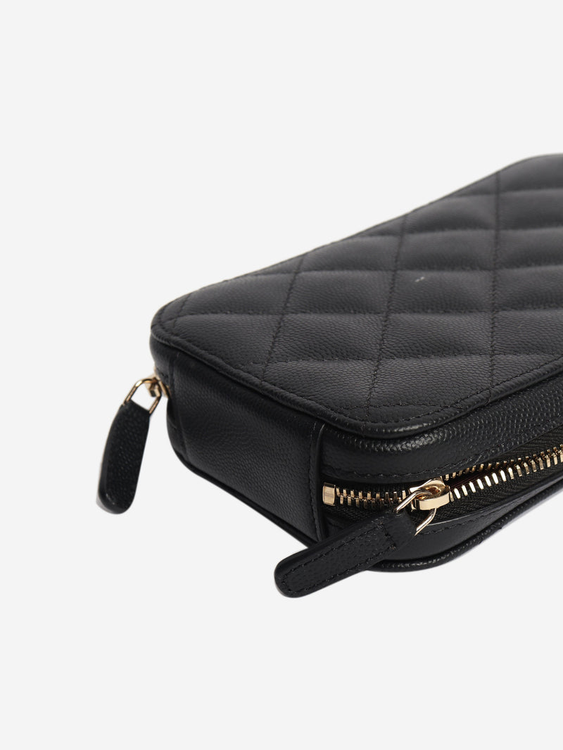 Black 2019 quilted phone holder crossbody bag Cross-body bags Chanel 