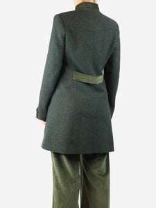 Maria De La Orden Green wool jacket and corduroy trousers set - size UK 14