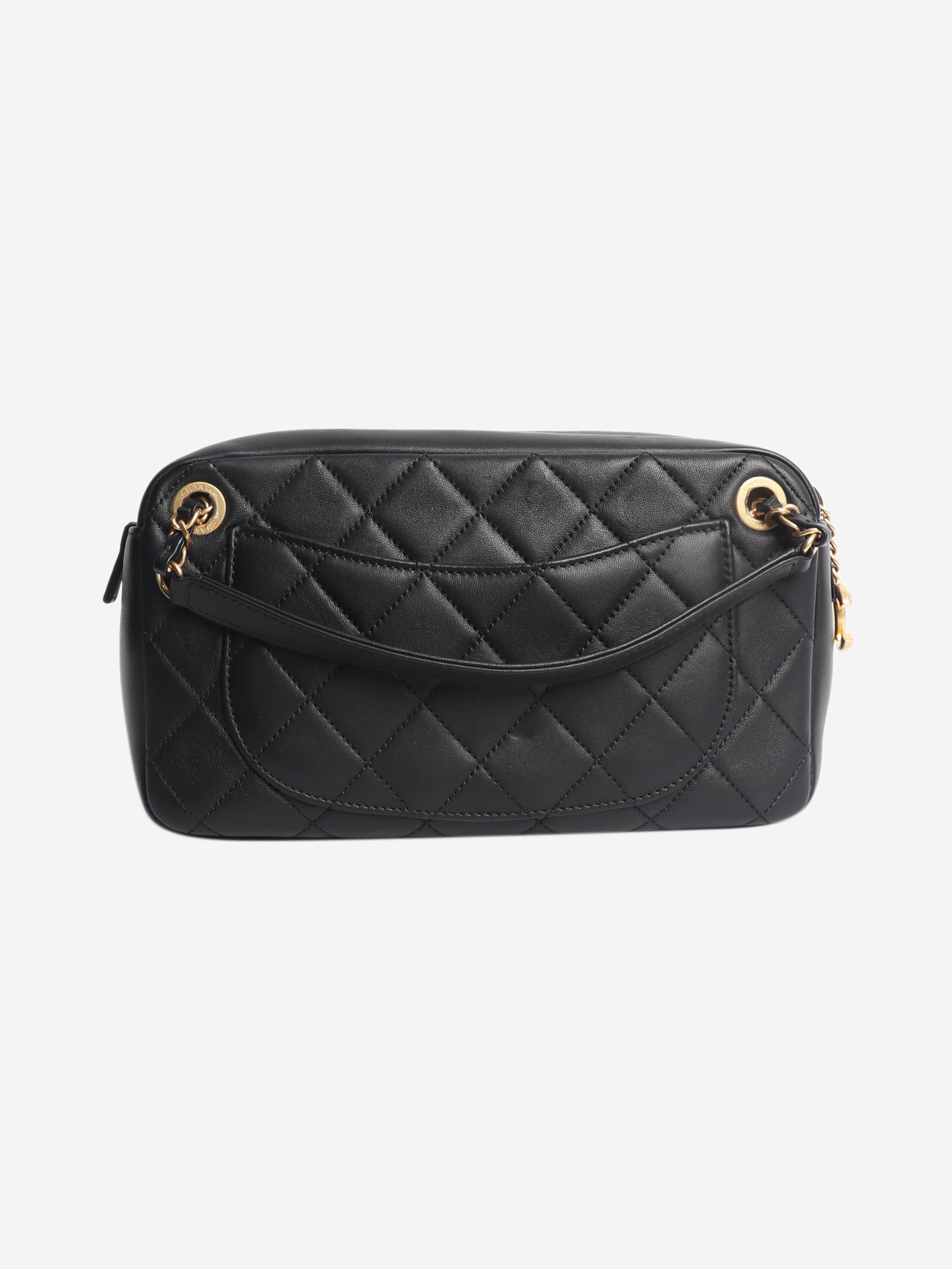 Black 2019 All About Chains lambskin quilted bag Cross-body bags Chanel 