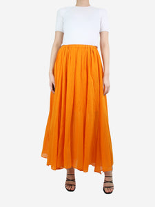 Forte Forte Orange elasticated midi skirt - size UK 6