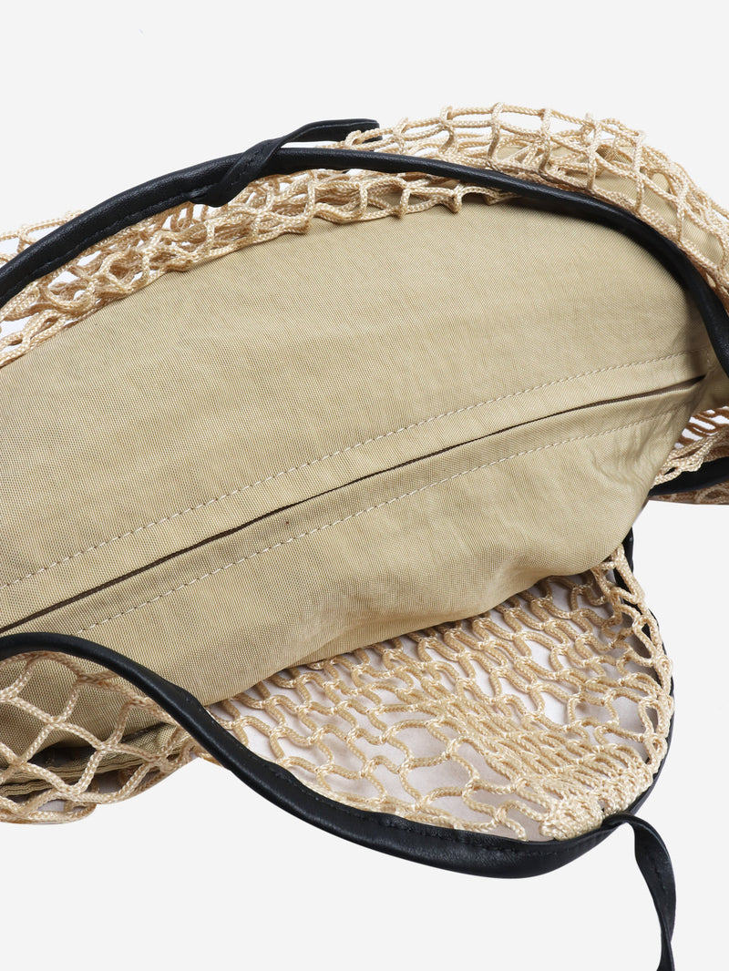 Beige Fortune Croissant Filt bag Shoulder bags Lemaire 
