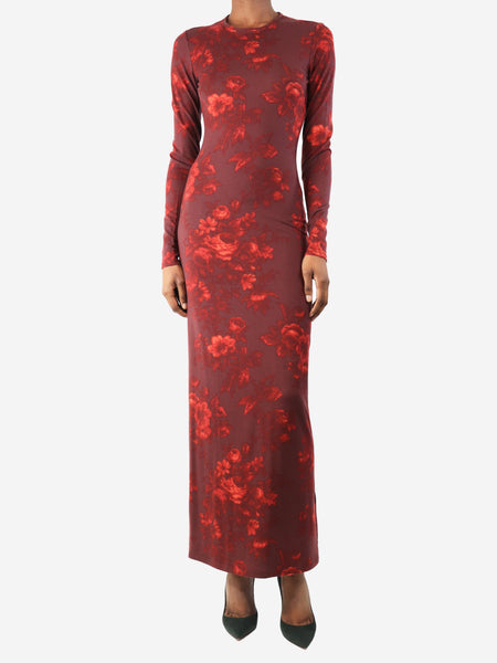 Reformation pre-owned red Tommie knit maxi dress