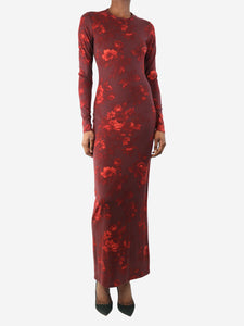 Reformation Red Tommie knit maxi dress - size XS