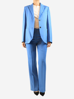 Soft blue two-piece wool suit set - size UK 10 Sets Victoria Beckham 