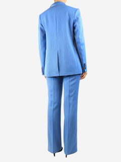 Soft blue two-piece wool suit set - size UK 10 Sets Victoria Beckham 