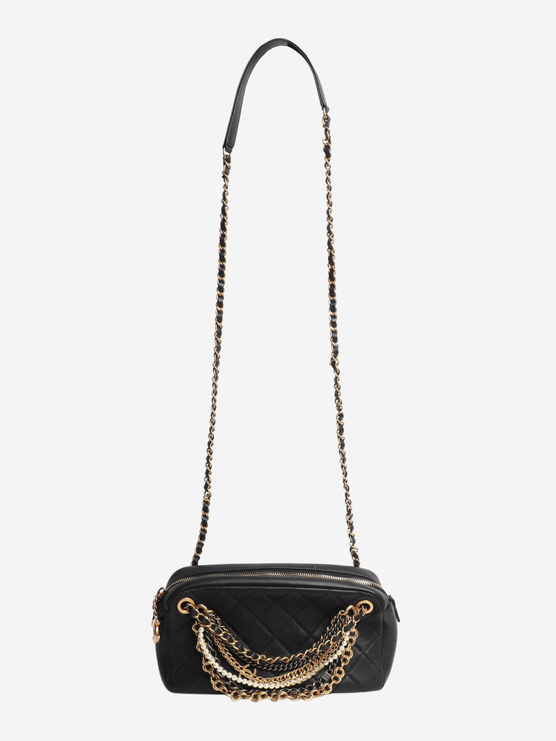 Black 2019 All About Chains lambskin quilted bag Cross-body bags Chanel 