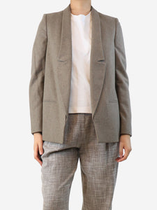 Stella McCartney Stone wool blazer - size UK 10
