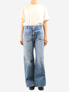 Blue mid wash denim jeans - size L