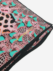 Matthew Williamson Pink silk printed scarf