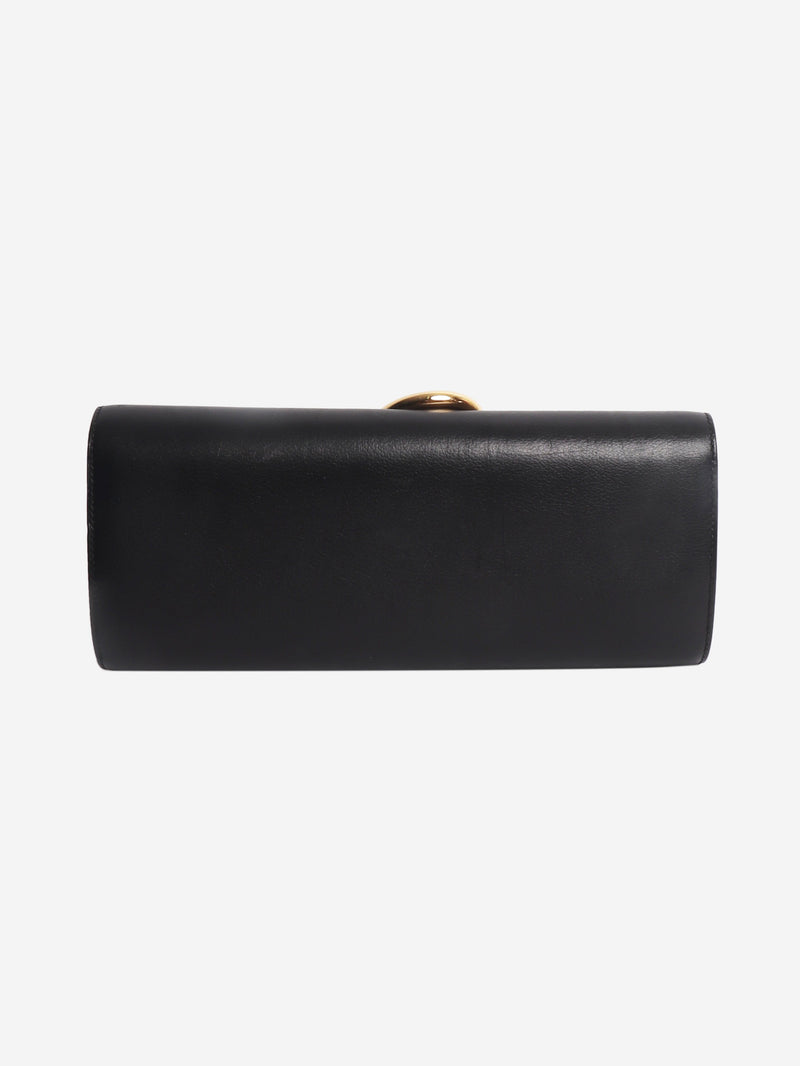 Black Egee leather clutch bag Clutch bags Hermes 