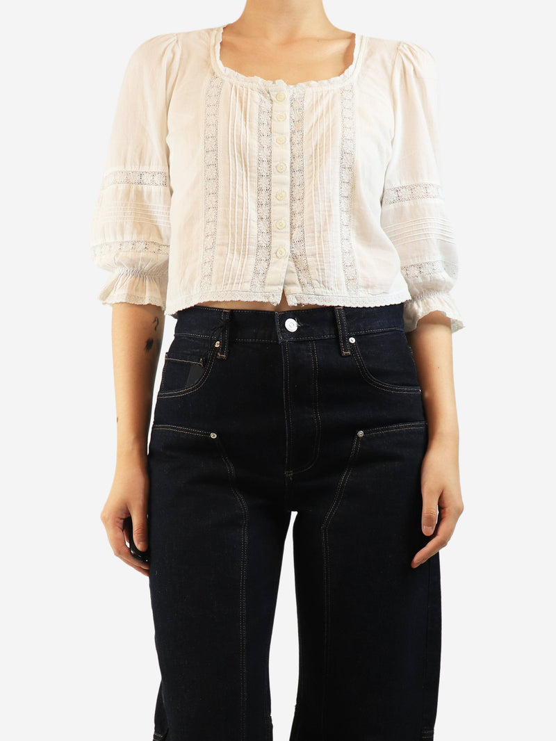 White milkmaid top - size UK 6 Tops Rixo 