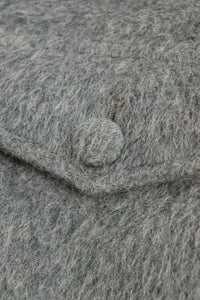 Jane & Tash Grey belted alpaca coat - size S