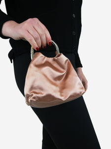 Prada Dusty pink mini satin top handle bag