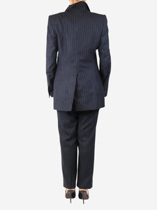 Dries Van Noten Dark grey pinstripe suit set - size UK 14