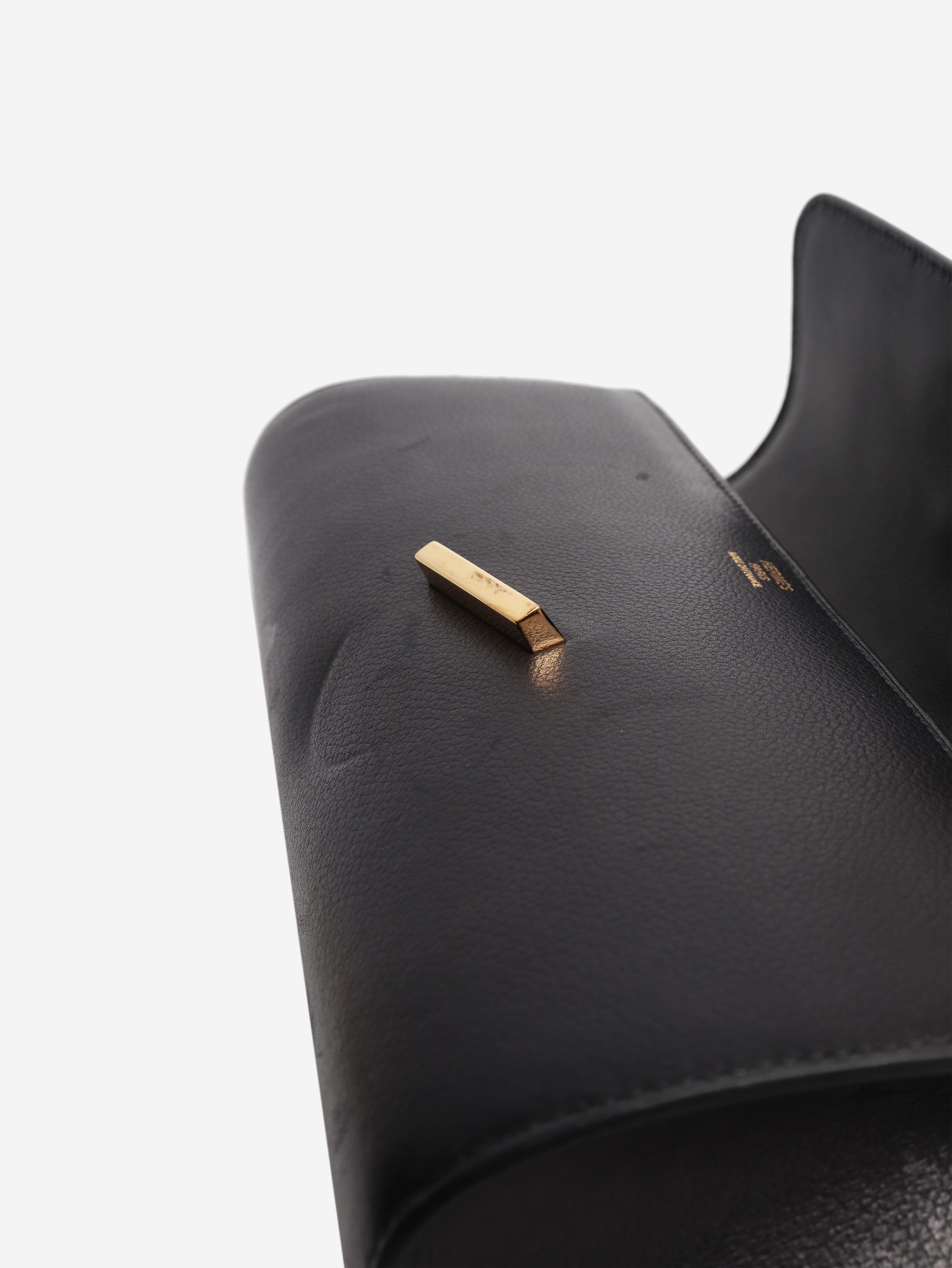 Black Egee leather clutch bag Clutch bags Hermes 