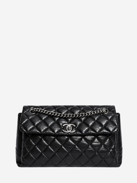 Black 2012 calfskin-quilted Lady Pearly flap bag product image