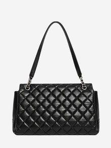 Black 2012 calfskin-quilted Lady Pearly flap bag Shoulder bags Chanel 