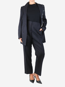 Dries Van Noten Dark grey pinstripe suit set - size UK 14