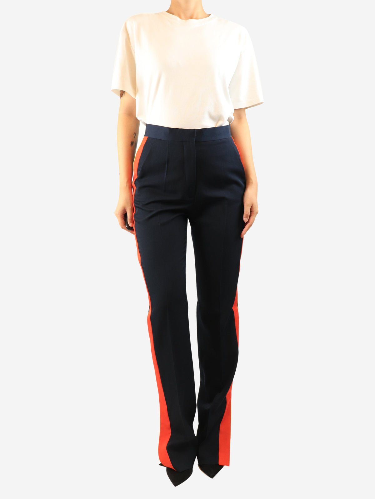 Navy wool trousers - size UK 8 Trousers Stella McCartney 