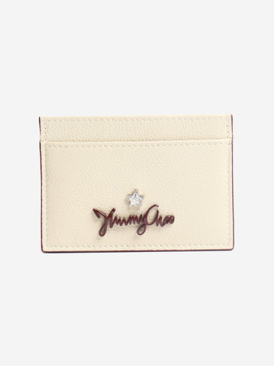 Cream Aries cardholder Wallet Jimmy Choo 