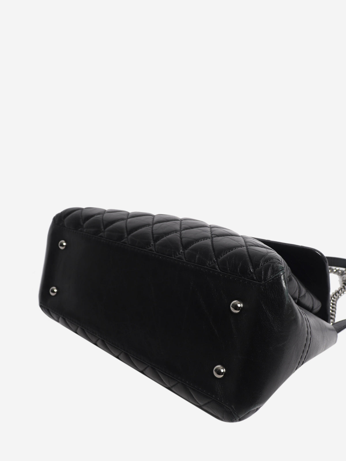 Black 2012 calfskin-quilted Lady Pearly flap bag Shoulder bags Chanel 