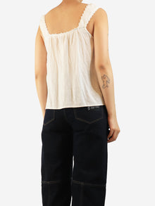 White sleeveless textured top - size S Tops Paige 