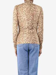 Brown leopard print top - size UK 8 Tops Zimmermann 