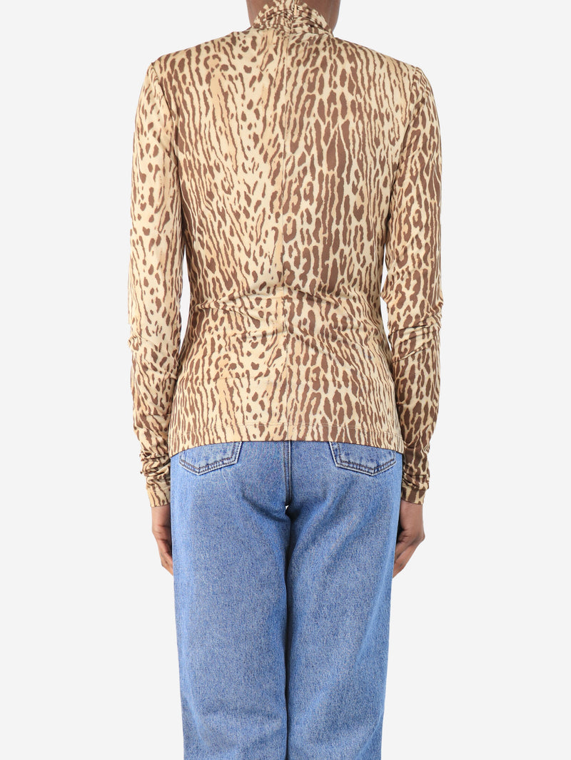 Brown leopard print top - size UK 8 Tops Zimmermann 