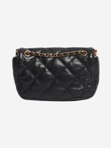 Chanel Black 2010 mini lambskin quilted Chain Me flap bag