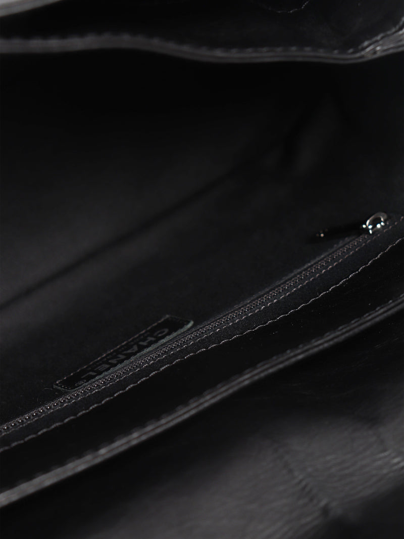 Black 2012 calfskin-quilted Lady Pearly flap bag Shoulder bags Chanel 