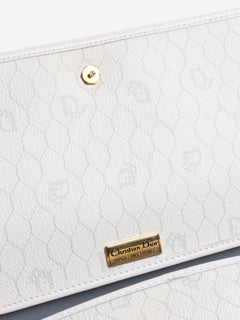 White vintage leather shoulder bag Shoulder bags Christian Dior 
