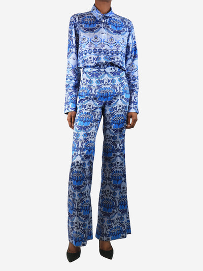 Blue scarf print shirt and trouser set - size UK 6 Sets Sandro 