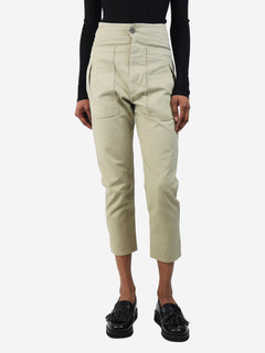 Neutral cotton-blend trousers - size UK 6 Trousers Isabel Marant Etoile 