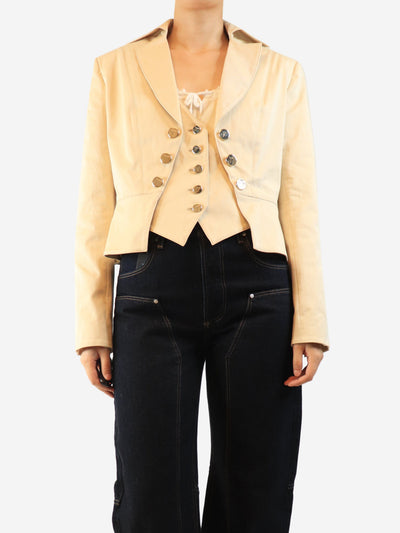 Beige castell jacket - size UK 14 Coats & Jackets Temperley 