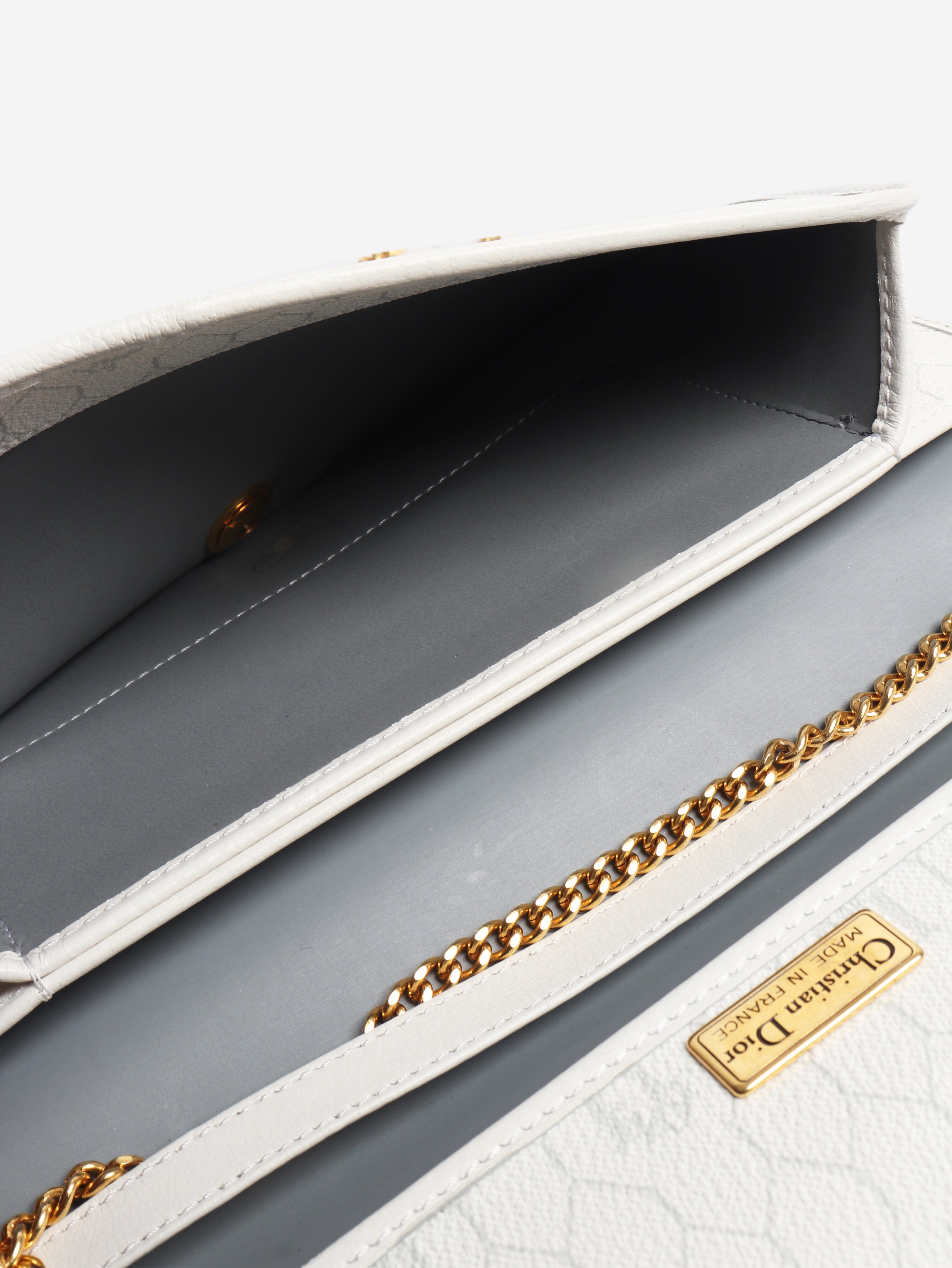 White vintage leather shoulder bag Shoulder bags Christian Dior 