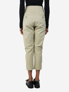 Neutral cotton-blend trousers - size UK 6 Trousers Isabel Marant Etoile 