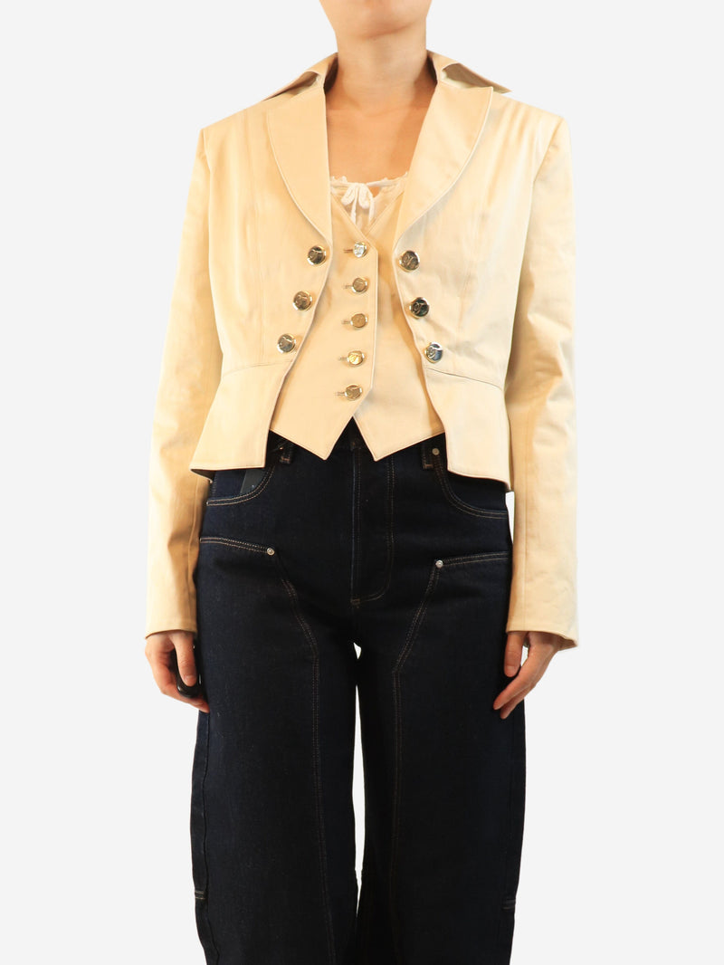 Beige castell jacket - size UK 14 Coats & Jackets Temperley 